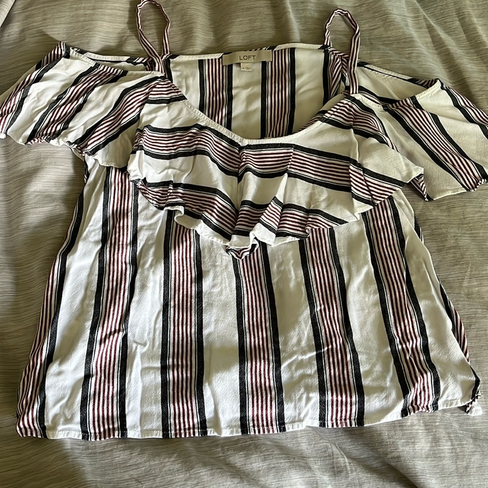 Loft off the shoulder tank top - size Medium
